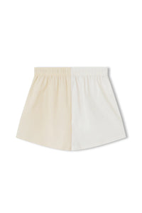 STONE TWO-TONE ORGANIC COTTON BLEND SHORT