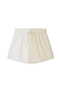 STONE TWO-TONE ORGANIC COTTON BLEND SHORT