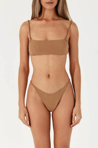 ALMOND RIB CURVE THONG
