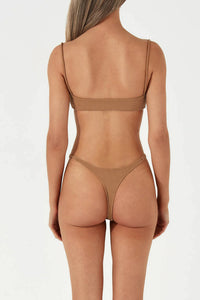 ALMOND RIB CURVE THONG