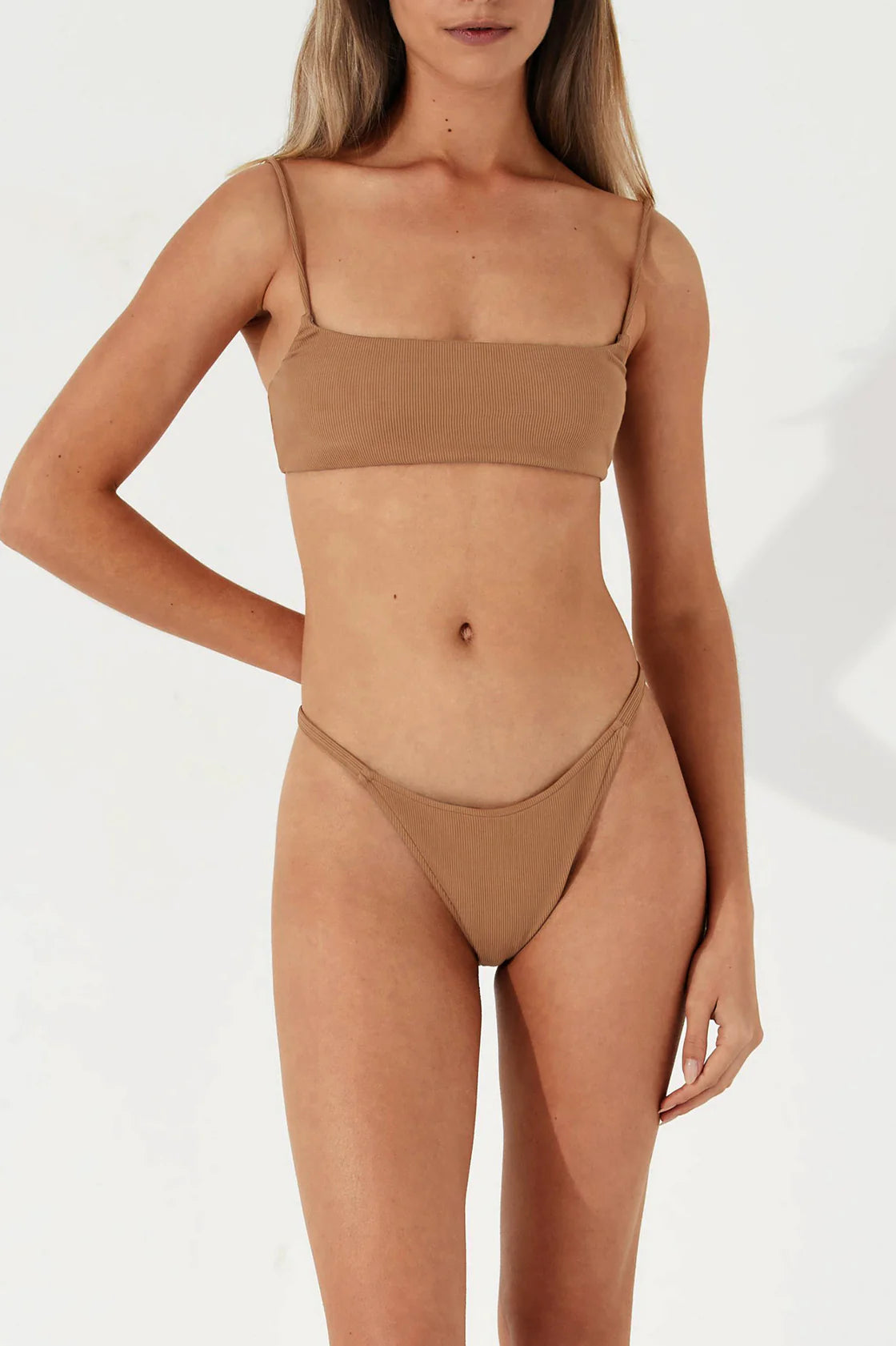 ALMOND RIB BRALETTE