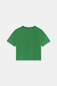 KIDS ORGANIC ESTABLISHED TEE | BERMUDA GREEN/WHITE