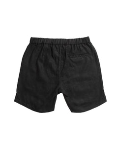DESTII LINEN SHORTS | BLACK