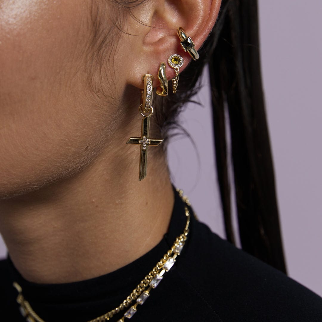 UNDERGROUND CHAIN EARRINGS | PERIDOT