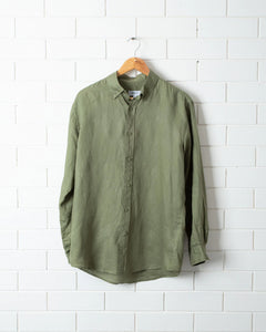 DESTII LONG SLEEVE LINEN SHIRT | KHAKI
