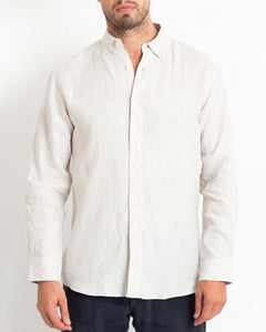 DESTII LONG SLEEVE LINEN SHIRT | NATURAL