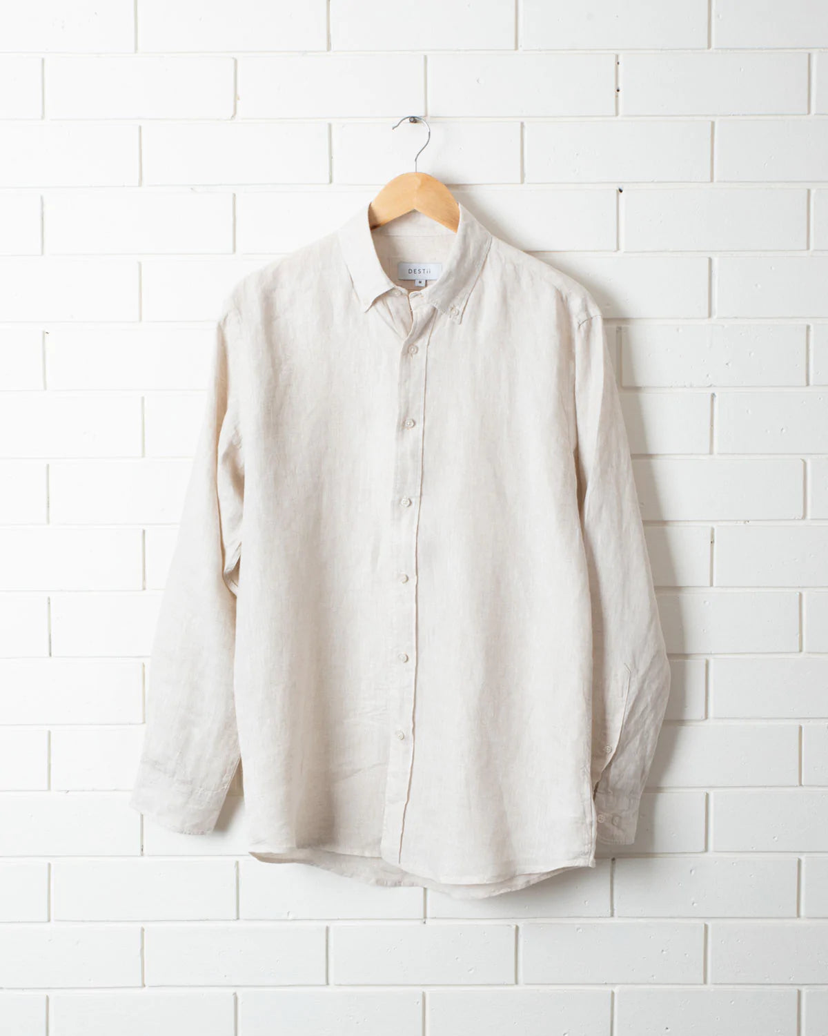 DESTII LONG SLEEVE LINEN SHIRT | NATURAL