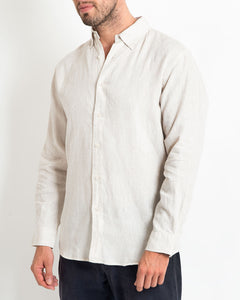 DESTII LONG SLEEVE LINEN SHIRT | NATURAL