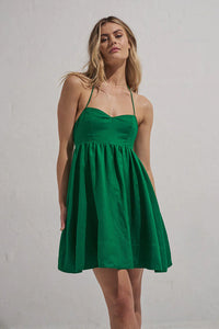 WILLOW MINI DRESS | KELLY GREEN