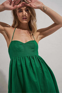WILLOW MINI DRESS | KELLY GREEN
